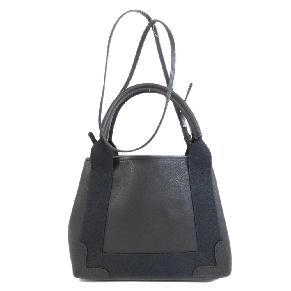 Balenciaga Cabas Blue Calfskin Handbag Navy Blue